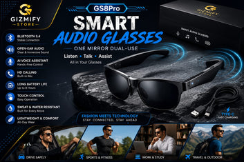 Wireless Bluetooth Audio Sunglasses with AI Voice Assistant – Smart Music & Hands-Free Calling Glasses