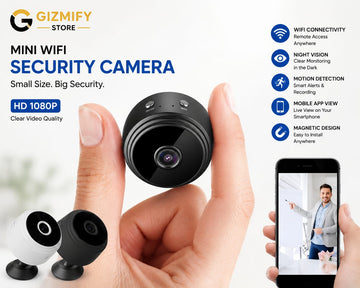 Mini WiFi Night Vision Security Camera – HD 1080P Wireless Hidden Spy Camera with Mobile App Remote Viewing