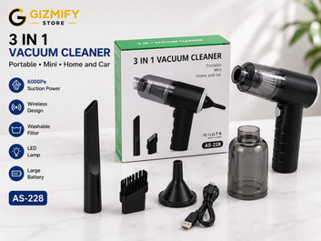 3-in-1 Handheld Car Vacuum Cleaner – Wireless Portable High-Power Suction for Car, Home & Office Cleaning
