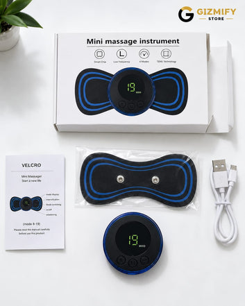 Portable Electric Mini Massager – Rechargeable Handheld Body Massage Machine for Neck, Back, Shoulder & Full Body Pain Relief