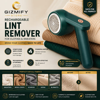 Rechargeable Lint Remover Machine for Clothes & Sweaters – Electric Fabric Shaver & Fuzz Remover for Lint-Free Clothing