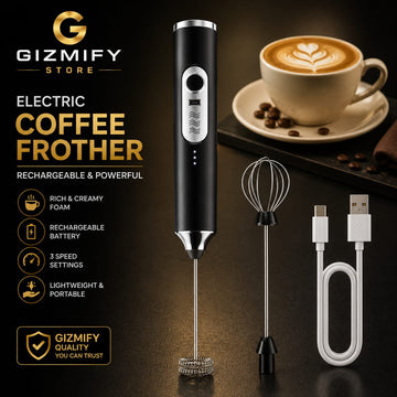Electric Coffee Frother Rechargeable – Mini Handheld Milk Foam Maker & Coffee Beater for Creamy Café-Style Drinks